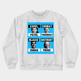 Political T-Shirts UK - Tory Leadership Contenders Crewneck Sweatshirt